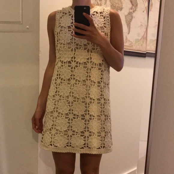 Zara Dresses & Skirts - Zara Crochet Lined Mini Dress or Swim Coverup
